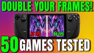 Lossless Scaling on Steam Deck - Frame Generation Tested in 50 Games!