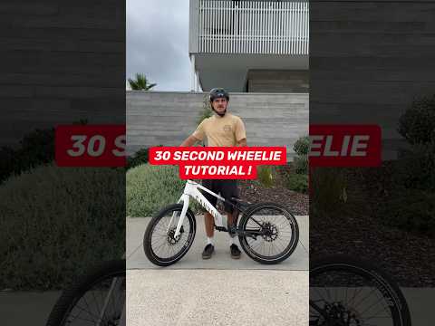 30 second wheelie tutorial 🔥 #bike #bmx #shorts #mtb #wheelie #streettrials #tutorial