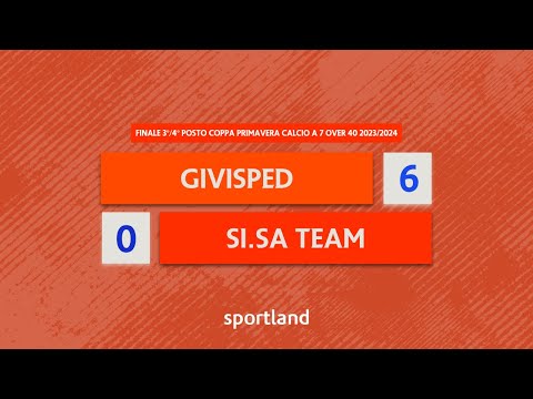 HIGHLIGHTS • Finale 3-4 posto Coppa Primavera Calcio a 7 Over 40 2023/2024 - Givisped v SISA Team