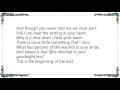 Frank Sinatra - This Is the Beginning of the End Lyrics