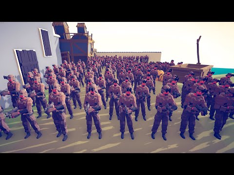 CAN 250x TASK FORCE 141 SOLDIER CLEAR REBEL CITY IN 2 MIN? - Totally Accurate Battle Simulator TABS
