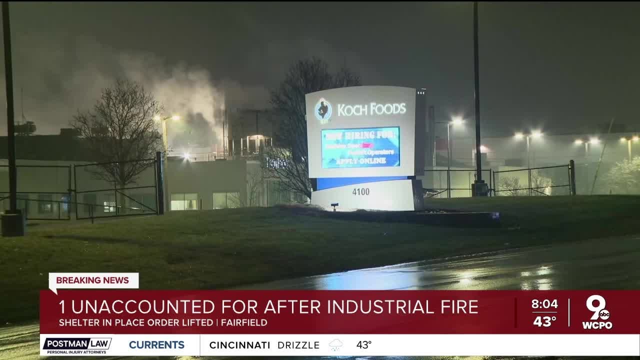 Shelter-in-place order lifted after massive fire at food plant in Fairfield