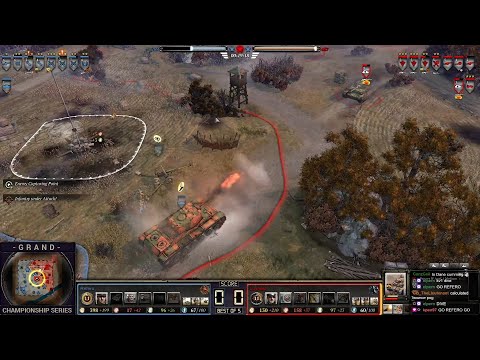 GCS3 Qtr Final: CoH2 legends showdown for a spot in the live tourney. Can OKW stop the KV1?