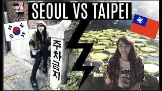 Taipei VS Seoul : Les différences