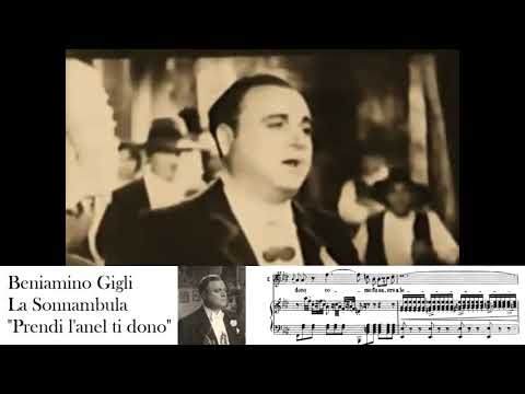 How the Italian belcanto should be sung: Beniamino Gigli in La Sonnambula (Video and Score) HD