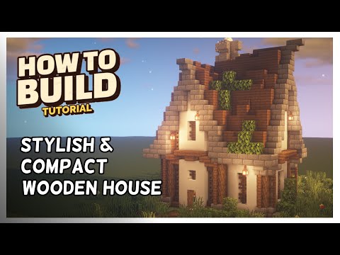 Stylish & Compact Wooden House | Minecraft | How To Build