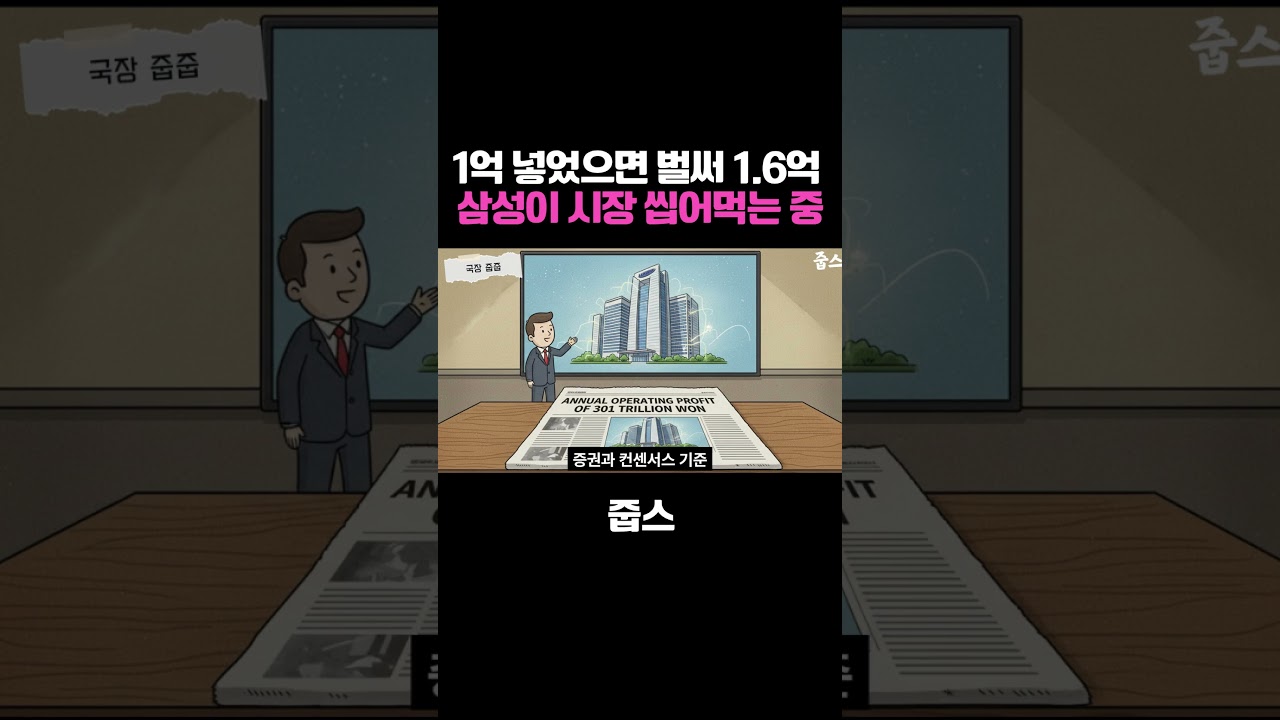 1억 넣었으면 벌써 1 6억  삼성이 시장 씹어먹는 중