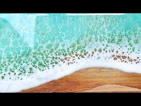 Resin Beach Serving Board Tutorial Fixing Resin Mistakes
