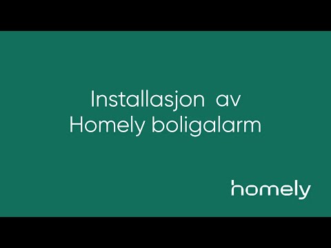 Full installasjonsveiledning til Homely boligalarm