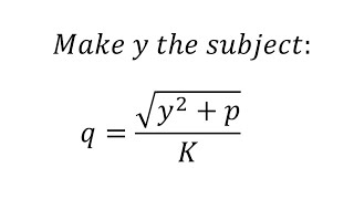 Make y the subject
