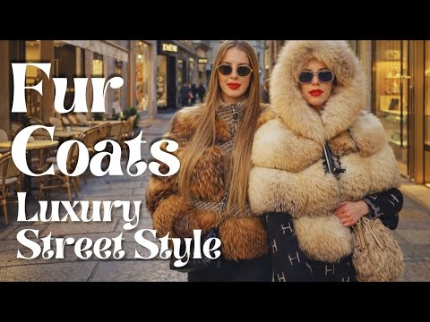 The Most Elegant Winter FUR COATS in Milan | Italian Luxury Fashion & Street Style Trends 2025