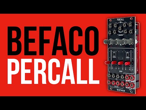 Befaco Percall // a percussive quad decay envelope, VCA, choking, mixing Eurorack module