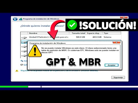 Solución ✅ No se puede instalar Windows en este disco. Tiene el estilo de partición GPT