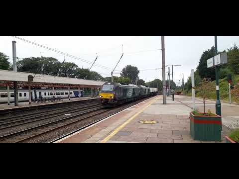 68016/68017 6k73 Sellafield to Crewe, Lancaster Castle Station 17/6/25