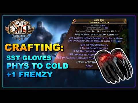 PoE 3.15 - Crafting Cold Conversion SST Gloves