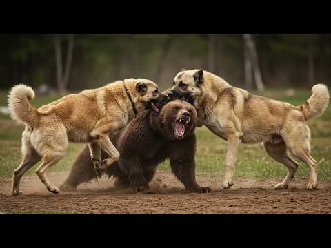 🐺 Kangal Dogs vs Bear 🐻💥🛡️
