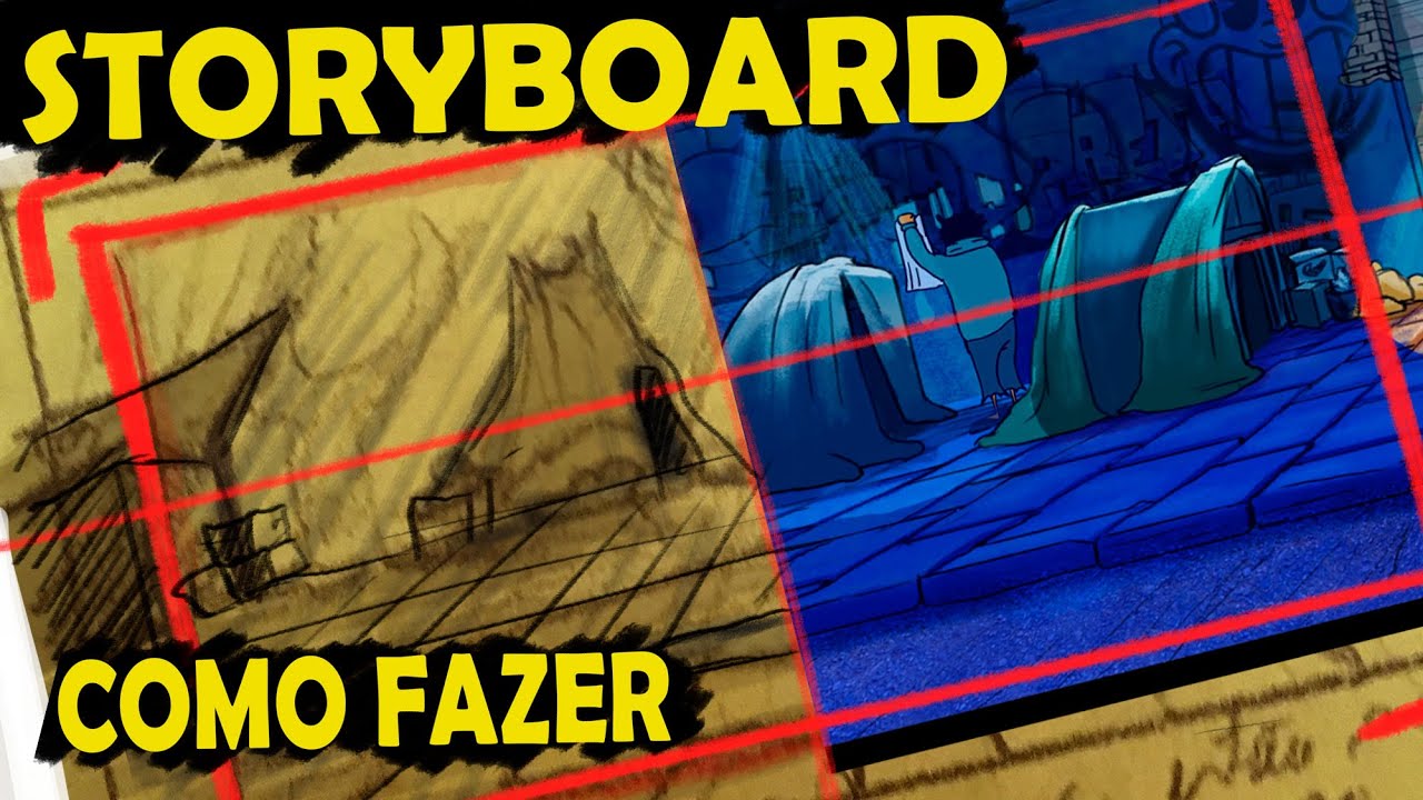 COMO FAZER STORYBOARD para animação 2D Tipos de enquadramentos