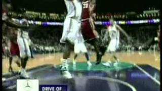 Lebron James 44 pts, season 2005 cavs vs hornets