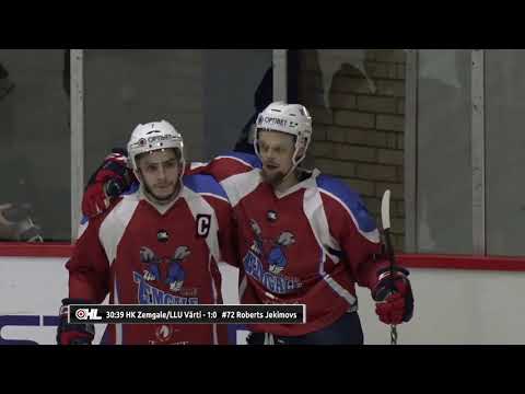 Optibet hokeja līga: HK Zemgale/LLU - HK Olimp/Venta 2002. Spēles labākie momenti (05.12.2020)