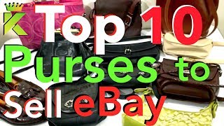 TOP 10 PURSES to Sell on eBay from Thrift Shops & Garage Sales to MAKE MONEY Reselling