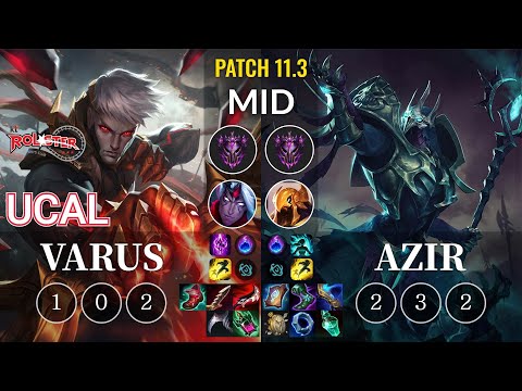 KT Ucal Varus vs Azir Mid - KR Patch 11.3
