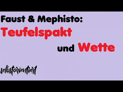 Faust and Mephistopheles (The Bet and the Devil's Pact) || Johann Wolfgang von Goethe || German A...