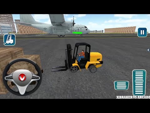 Airplane Pilot Car Transporter Simulator 2017 Forklift on the Plane - Android GamePlay FHD