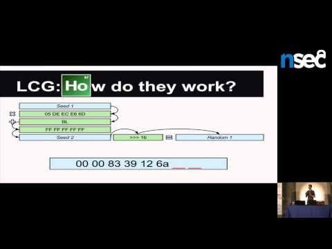 NorthSec 2015 - Philippe Arteau - Breaking PRNGs