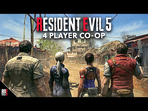 RESIDENT EVIL 5 || 4 PLAYER CO-OP MOD | ROED to RE9UIEM 🔴LIVE