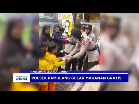 POLSEK PAMULANG POLRES TANGSEL GELAR MAKAN GRATIS