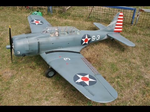 ② "MWM WARBIRDS" - RC DAUNTLESS & YAK DISPLAY - MIKE & DEANO AT LONG MARSTON - 2014