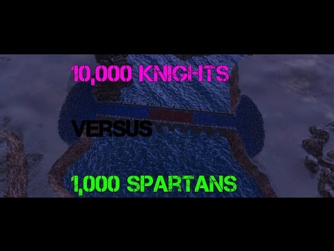 10,000 Knights v 1,000 Spartans! Ultimate epic battle simulator