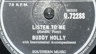 Buddy Holly - Listen To Me 78rpm