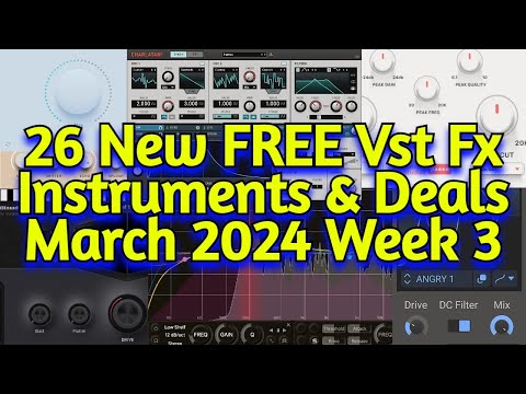 26 Best New FREE VST Plugins, Vst Instruments, Sample Packs & Plugin Deals - MARCH 2024 Week 3