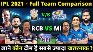 IPL 2021 - Mumbai Indians (MI) Vs Royal Challengers Banglore (RCB) Full Team Comparison For IPL 2021