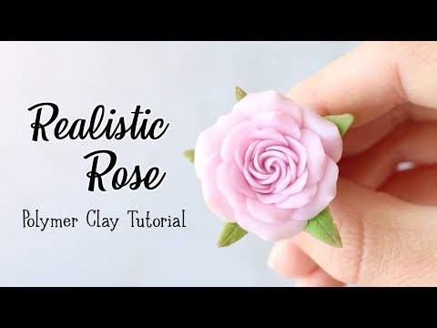 Realistic Rose│Polymer Clay Tutorial