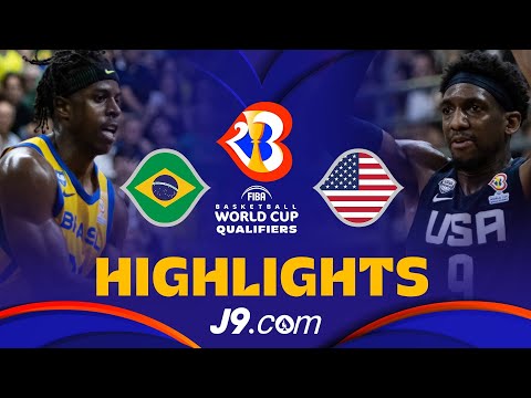 🇧🇷 Brazil qualify for the #FIBAWC | J9 Basketball Highlights vs 🇺🇸 USA - #FIBAWC 2023 Qualifiers