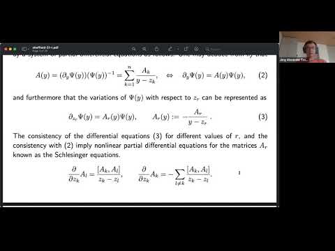 Joerg Teschner, "On the Poisson-geometry of isomonodromic tau functions" (1/2)