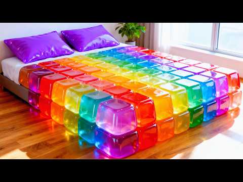 Which Bed Would You Sleep In? 🛋️ Lying in the Most Relaxing Bed #asmr #oddlysatisfying #dream #bed