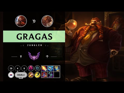 Gragas Jungle vs Taliyah - KR Master Patch 14.9