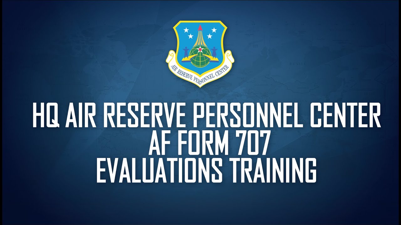 Evaluations Training AF Form 707