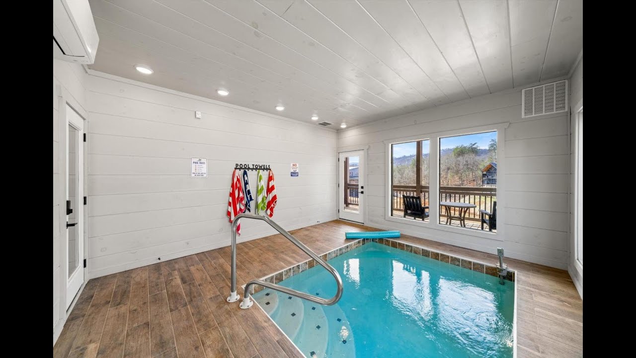 NEW Cabin - Heated Indoor Pool, Jacuzzi, Gameroom | Cabins in Pigeon Forge