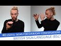 Useful Signs For Everyday Conversations In British Sign Language BSL