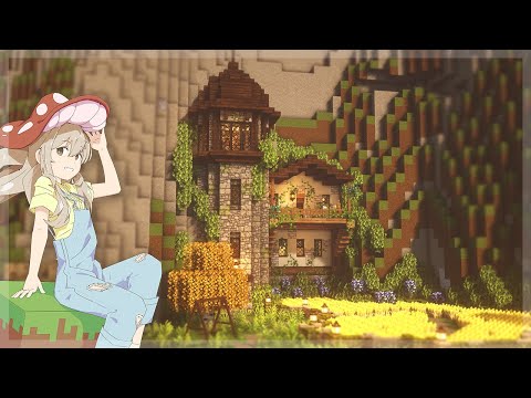 [Minecraft] Cliffside Hobbit Hole 🌙🏔 | CIT Resource Packs