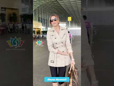 Model & actress Elnaaz Norouzi spotted at the Mumbai airport