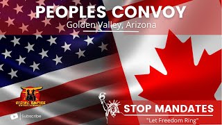 The Peoples Convoy At Their First Stop In Golden Valley, Arizona.