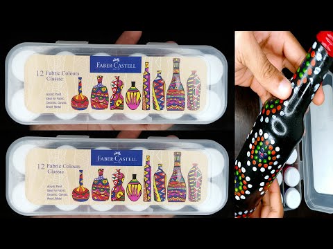 Faber Castell 12 Fabric Colours Classic Unboxing With DEMO