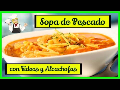 ✅ Fish Soup with Noodles and Artichokes 🍜😋