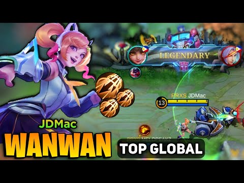 Goldlane Wanwan Atk Speed Build [ Top Global Wanwan Gameplay ] By JDmac - Mobile Legends