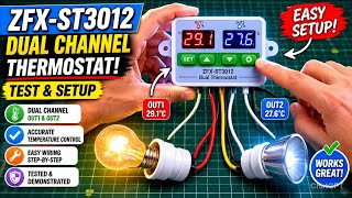ZFX-ST3012 Zweikanal-Thermostat im Test: Einrichtung und Anschlussanleitung